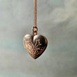 Load image into Gallery viewer, Outlet Heart locket Rosegold Flowers