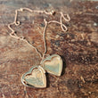 Load image into Gallery viewer, Outlet Heart locket Rosegold Flowers