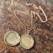Load image into Gallery viewer, Round Locket with flower detail rosegold necklace