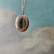 Load image into Gallery viewer, Silver Oval Locket Necklace