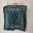 Load image into Gallery viewer, Bandana Scarf - Dark Green Cotton (pre washed )