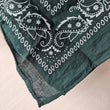 Load image into Gallery viewer, Bandana Scarf - Dark Green Cotton (pre washed )