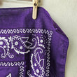 Load image into Gallery viewer, Bandana Scarf - DARK Purple Cotton ( pre Washed )