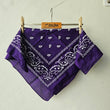 Load image into Gallery viewer, Bandana Scarf - DARK Purple Cotton ( pre Washed )