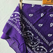 Load image into Gallery viewer, Bandana Scarf - DARK Purple Cotton ( pre Washed )
