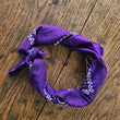 Load image into Gallery viewer, Bandana Scarf - DARK Purple Cotton ( pre Washed )