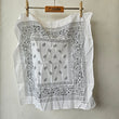 Load image into Gallery viewer, Bandana Scarf - White Cotton ( pre washed )