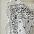 Load image into Gallery viewer, Bandana Scarf - White Cotton ( pre washed )