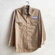Load image into Gallery viewer, Yakka Workshirt Beige With Patch (Hard Yakka)