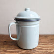 Load image into Gallery viewer, Dripping Container 19x13cm - Duck Egg/Grey Rim