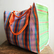 Load image into Gallery viewer, Nylon Tote Bag - Orange/Green