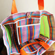 Load image into Gallery viewer, Nylon Tote Bag - Orange/Green