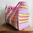 Load image into Gallery viewer, Nylon Tote Bag - Pink/Yellow