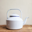 Load image into Gallery viewer, Tea Kettle 2L - White/Blue Rim
