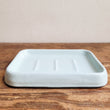 Load image into Gallery viewer, Soap Dish 13cm - Duck Egg/Grey Rim