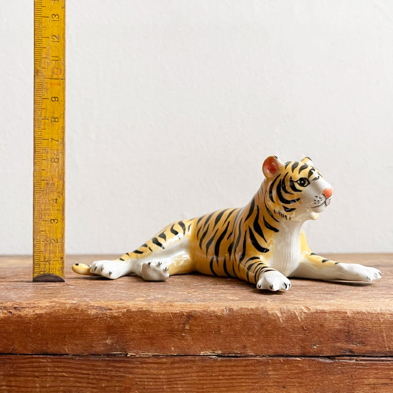 Ceramic Tiger Lying Down - Big
