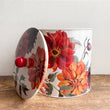 Load image into Gallery viewer, Tin Biscuit Barrel - Dahlia