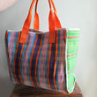 Load image into Gallery viewer, Nylon Tote Bag - Orange/Green