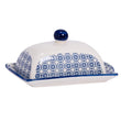 Load image into Gallery viewer, Handpainted Butter Dish 18.5cm - Navy