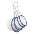 Load image into Gallery viewer, 4PC Enamel Measuring Cup Set - Green/White