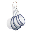 Load image into Gallery viewer, 4Pc Enamel Measuring Cups Set - White/Blue