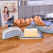 Load image into Gallery viewer, Handpainted Butter Dish 18.5cm - Navy