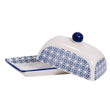 Load image into Gallery viewer, Handpainted Butter Dish 18.5cm - Navy