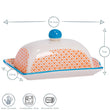 Load image into Gallery viewer, Hand Painted Butter Dish - Orange