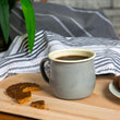 Load image into Gallery viewer, Enamel Belly Mug - Grey/Cream 375ml