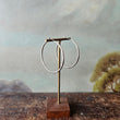 Load image into Gallery viewer, medium silver hoop earrings