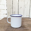 Load image into Gallery viewer, Outlet Camping Enamel Mug 9cm - White