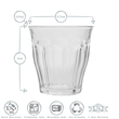 Load image into Gallery viewer, Duralex Picardie Tumbler - Grey 250ml