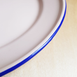 Load image into Gallery viewer, Flat Enamel Plate 24cm - Pale Pink