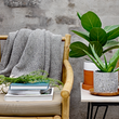 Load image into Gallery viewer, Bloomingville Throw - Blue Cotton