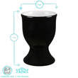 Load image into Gallery viewer, Outlet Cermaic Egg Cup - Black