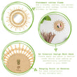 Load image into Gallery viewer, Wooden Rattan Mirror 29cm