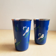 Load image into Gallery viewer, Fair Trade Steel Cup - Navy Bird