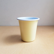 Load image into Gallery viewer, Vintage Style Enamelware Tumbler - Yellow/White 300ml
