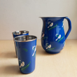 Load image into Gallery viewer, Fair Trade Steel Cup - Navy Bird