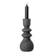 Load image into Gallery viewer, Bloomingville Lou Candlestick Holder - Black Stoneware
