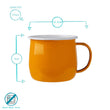 Load image into Gallery viewer, Outlet Enamel Belly Mug - Yellow 375ml