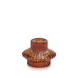 Load image into Gallery viewer, Glass Vintage Style  Candle Holder - Aida Amber