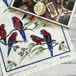 Load image into Gallery viewer, Tea Towel - Crimson Rosella, Australian printed tea towels