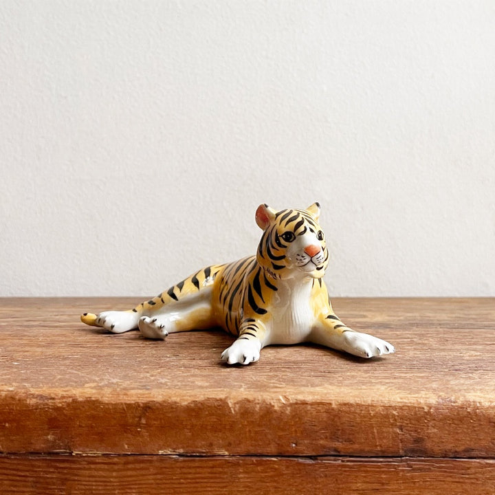 Ceramic Tiger Lying Down - Big