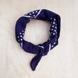 Load image into Gallery viewer, Bandana Scarf - Navy w/ White Spots