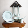 Load image into Gallery viewer, Enamel Butter Melter- 350ml - Duck Egg Blue