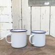 Load image into Gallery viewer, Outlet Camping Enamel Mug 9cm - White