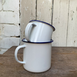 Load image into Gallery viewer, Outlet Camping Enamel Mug 9cm - White