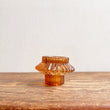 Load image into Gallery viewer, Glass Vintage Style  Candle Holder - Aida Amber