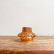 Load image into Gallery viewer, Glass Vintage Style  Candle Holder - Aida Amber
